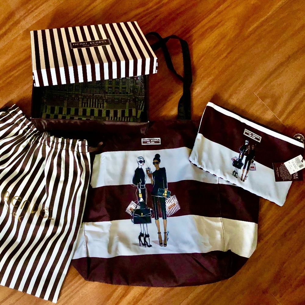 Henri Bendel Uptown Girls Packable Shopper Tote